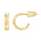 PAVOI 14K Yellow Gold Plated 925 Sterling Silver Post Hammered Hoop Earrings Womens Lightweight Chunky Open Hoops Womens Chunky Hoop Earrings