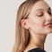 PAVOI 14K Yellow Gold Plated 925 Sterling Silver Post Hammered Hoop Earrings Womens Lightweight Chunky Open Hoops Womens Chunky Hoop Earrings