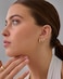 PAVOI 14K Yellow Gold Plated 925 Sterling Silver Posts 3 Pairs Hoop Earrings Set for Women Huggie Earring Pack