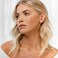 PAVOI 14K Yellow Gold Plated 925 Sterling Silver Womens Huggie Earrings Small Gold Hoop Earring CZ Huggie Earring Princess Cubic Zirconia