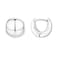 PAVOI Rhodium Plated 925 Sterling Silver Post Ball Huggie Earrings for Women Small Huggie Hoop Earrings