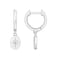 PAVOI Rhodium Plated 925 Sterling Silver Post Celestial Dangle Huggie Hoop Earrings For Women Trendy Starbusrst Drop Hoop Earrings Cubic Zirconia Small Hinged Huggies