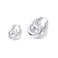 PAVOI Rhodium Plated 925 Sterling Silver Post Chunky Hoops 25mm Thick Lightweight Gold Hoop Earrings for Women