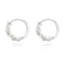 TGDSV Pearl Chunky Gold Hoop Earrings For Women Trendy Sterling Silver Twisted Hoop Earrings