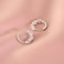 TGDSV Pearl Chunky Gold Hoop Earrings For Women Trendy Sterling Silver Twisted Hoop Earrings