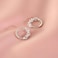 TGDSV Pearl Chunky Gold Hoop Earrings For Women Trendy Sterling Silver Twisted Hoop Earrings
