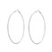 ROSTIVO Large Hoop Earrings for Women Big Hoop Earrings 70mm Silver