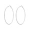 ROSTIVO Large Hoop Earrings for Women Big Hoop Earrings 70mm Silver