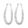 Senteria Sterling Silver Hoop Earrings for Women Silver Oval Hoop Earrings Hypoallergenic Medium Hoops Earrings Lightweight Thick Twist Hoops Earrings