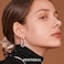 Senteria Sterling Silver Hoop Earrings for Women Silver Oval Hoop Earrings Hypoallergenic Medium Hoops Earrings Lightweight Thick Twist Hoops Earrings