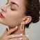 Senteria Sterling Silver Hoop Earrings for Women Silver Oval Hoop Earrings Hypoallergenic Medium Hoops Earrings Lightweight Thick Twist Hoops Earrings