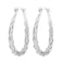 Senteria Sterling Silver Hoop Earrings for Women Silver Oval Hoop Earrings Hypoallergenic Medium Hoops Earrings Lightweight Thick Twist Hoops Earrings