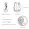 ALEXCRAFT Silver Earrings Small Chunky Silver Earrings for Women Trendy Small Hoop Earrings Silver Hypoallergenic Small Thick Huggie Hoops Earing