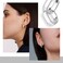 ALEXCRAFT Silver Earrings Small Chunky Silver Hoop Earrings for Women Trendy Hypoallergenic Small Thick Huggie Hoops Earring