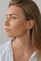 XYJZXY Small Hoop Cross Dangle Drop Hoop Earrings With Small Charm for Women