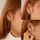 ALEXCRAFT Small Silver Hoop Earrings for Women Hypoallergenic Small Huggie Hoops Earrings Set Twisted Huggies Earing