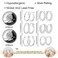 ALEXCRAFT Small Silver Hoop Earrings for Women Hypoallergenic Small Huggie Hoops Earrings Set Twisted Huggies Earing