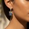 Sonateomber Gold Rhinestone Huggie Small Hoop Earrings for Women Bow Earings Prom Jewelry Gift