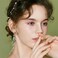 Sonateomber Green Austrian Crystal Teardrop Dangle Gold Small Hoop Earrings for Women Sparkly Emerald Rhinestone Drop Earing Dangling Wedding Prom Jewelry Gift