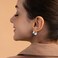 ALEXCRAFT Sterling Silver Chunky Hoop Earrings for Women Hypoallergenic Silver Hammered Textured Small Chunky Silver Hoops Earrings