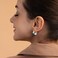 ALEXCRAFT Sterling Silver Chunky Hoop Earrings for Women Hypoallergenic Silver Hammered Textured Small Chunky Silver Hoops Earrings