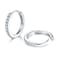 Dlihc Sterling Silver Small Hoop Earrings Tiny Cartilage Earring Cubic Zirconia Cuff Huggie Earrings Mini Hoops Earrings Piercing for Women 3 Pairs 8mm