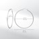 TitanHeart Titanium Hoop Earrings Hypoallergenic Implant Grade Pure Titanium G23 Lightweight Big Hoops for Women Sensitive Ears 50mm