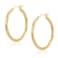 ToHeart 14k Twisted Hoop Earrings for Womens Hypoallergenic Small Gold Plated Hoop Earrings