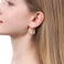 ToHeart 14k Twisted Hoop Earrings for Womens Hypoallergenic Small Gold Plated Hoop Earrings