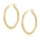 ToHeart 14k Twisted Hoop Earrings for Womens Hypoallergenic Small Gold Plated Hoop Earrings