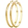 VEEDOFA Big Gold Hoop Earrings for Women Lightweight Thick Large Gold Hoops Earrings for Women