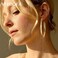 VEEDOFA Big Gold Hoop Earrings for Women Lightweight Thick Large Gold Hoops Earrings for Women
