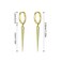 WUWEIJIAJIA Spike Dangle Drop Hoop Earrings for Women Men Sterling Silver Hoops Cuff Cartilage Stud Tragus Helix Wrap Geometric Personalized Punk Gold