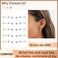 FriBasics 10 Pairs Hypoallergenic 4mm Small Stud Earring Women Surgical Steel Earring Stainless Steel Silver Tiny CZ Clear Cubic Zirconia Jewelry Gift