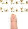 Showself 12Pcs 1MM Minimal Ball Stud Earrings 20G Hypoallergenic Surgical Steel Small Gold Cartilage Helix Piercing Jewelry Micro Stacked Stud Earring Tiny Dot Post Earrings Set for Multiple Hole Pier