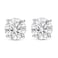Houston Diamond 14K White Gold 10 Carat Round Shape LAB GROWN Diamond IGI Certified Stud Earrings for women 4 Prong Push Back EF Color VS2SI1 CLARITY