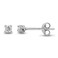B. BRILLIANT 2mm Stud Earrings Sterling Silver Cubic Zirconia Round Stud Pierced Tiny Cartilage 2mm CZ Earrings for Men Women