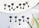 Showself 3mm Black Ball Stud Earrings for Women Small Black Stud Earrings Tiny Metal Stud Earring Set for Women Men 20G Mini Studs Hypoallergenic Pack of 6 Pairs