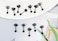 Showself 3mm Black Ball Stud Earrings for Women Small Black Stud Earrings Tiny Metal Stud Earring Set for Women Men 20G Mini Studs Hypoallergenic Pack of 6 Pairs