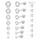 ONEBLOOMUNIVERSE 7 Pairs 20G Hypoallergenic Flat Back Earrings for Women Lightweight Silver Stainless Steel Stud Earrings Multiple Piercing Stack Screw Back Earrings for Sensitive Ears Everyday Jewelr