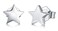 BORUO 925 Sterling Silver Stud Earrings BoRuo Star Stud Earrings