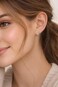 AeraVida Cute Little Hummingbird Gift Sterling Silver Post Stud Earrings 059x059 inch
