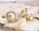 AKOCIDY GoldPlated Freshwater Cultured Pearl Stud Earrings Genuine Real Pearl Jewelry for Women