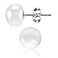 ALYC Pearl Earrings Freshwater Pearl White Button Stud Earrings with 925 Sterling Silver for Women