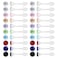 AOEDEJ AoedeJ 40 Pcs Colorful Earrings Cubic Zirconia Earrings Studs Hypoallergenic With Plastic Post For Women Multipack 4mm