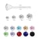 AOEDEJ AoedeJ 40 Pcs Colorful Earrings Cubic Zirconia Earrings Studs Hypoallergenic With Plastic Post For Women Multipack 4mm