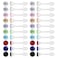 AOEDEJ AoedeJ 40 Pcs Colorful Earrings Cubic Zirconia Earrings Studs Hypoallergenic With Plastic Post For Women Multipack 4mm