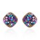 BaubleStar Druzy Stud Earrings Delicate Square Resin Mineral Rock Stone Ear Studs Jewelry for Women