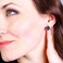BaubleStar Druzy Stud Earrings Delicate Square Resin Mineral Rock Stone Ear Studs Jewelry for Women