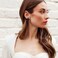 Spiritlele Black Rhinestone Earring Sparkly Faux Crystal Stud Earrings for Women Wedding Prom Party
